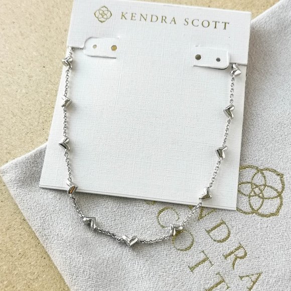 Kendra Scott Jewelry New Kendra Scott Silver Haven Heart Strand